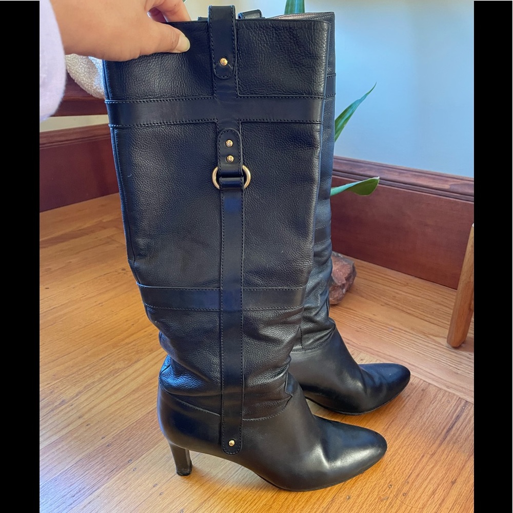 Salvatore Ferragamo tall black boots